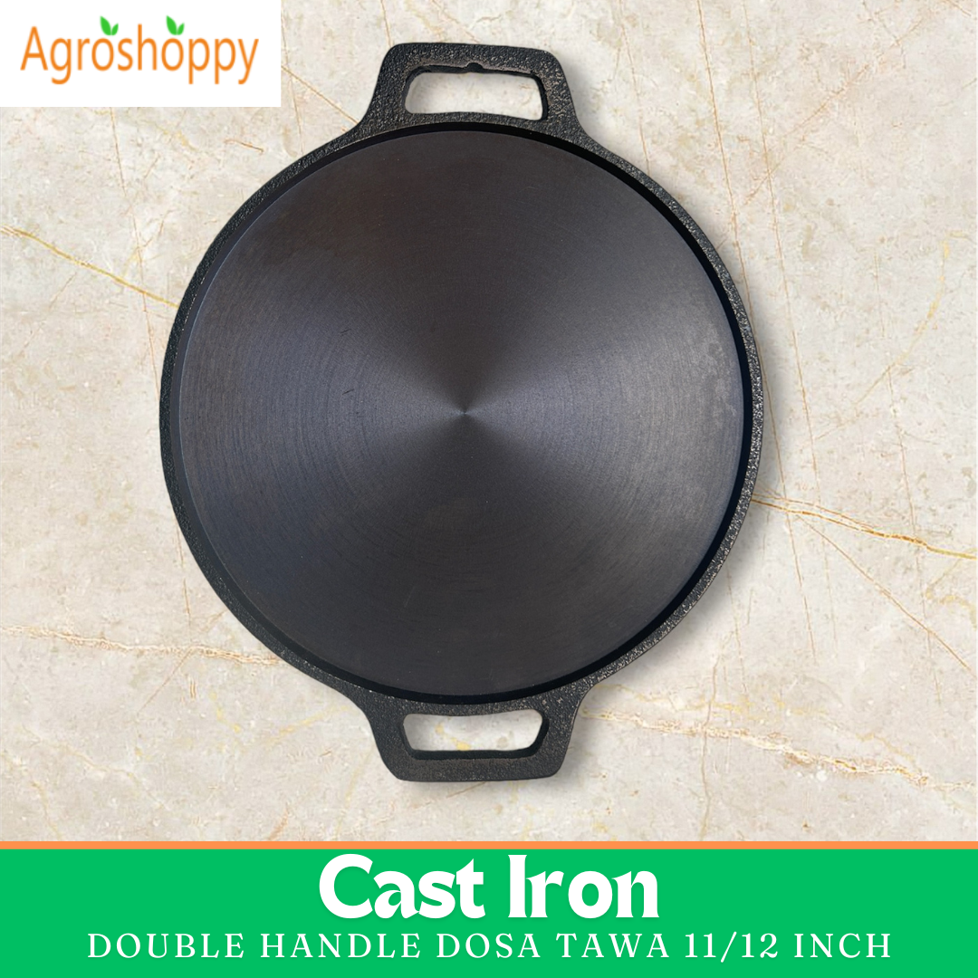 Cast Iron Double Handle Dosa Tawa 12 Inch
