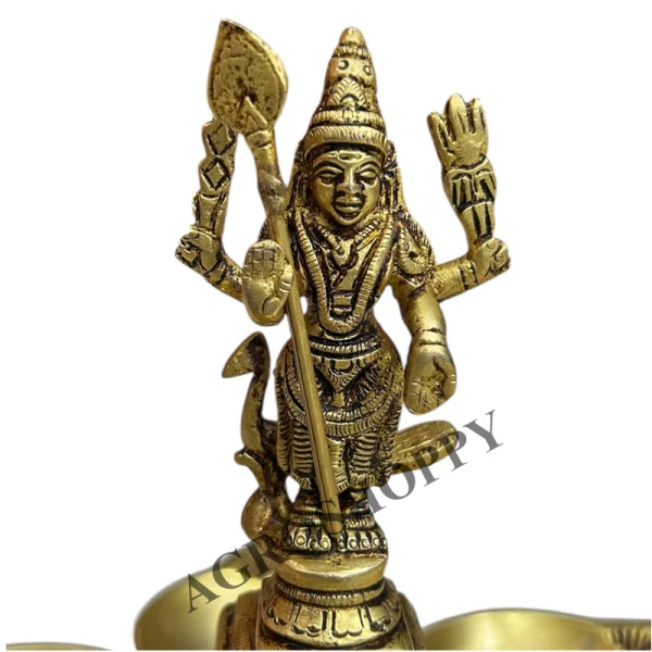 Velavan Vilakku Antique | Arumugam Vilakku 6 Inch Height - Agroshoppy View 2
