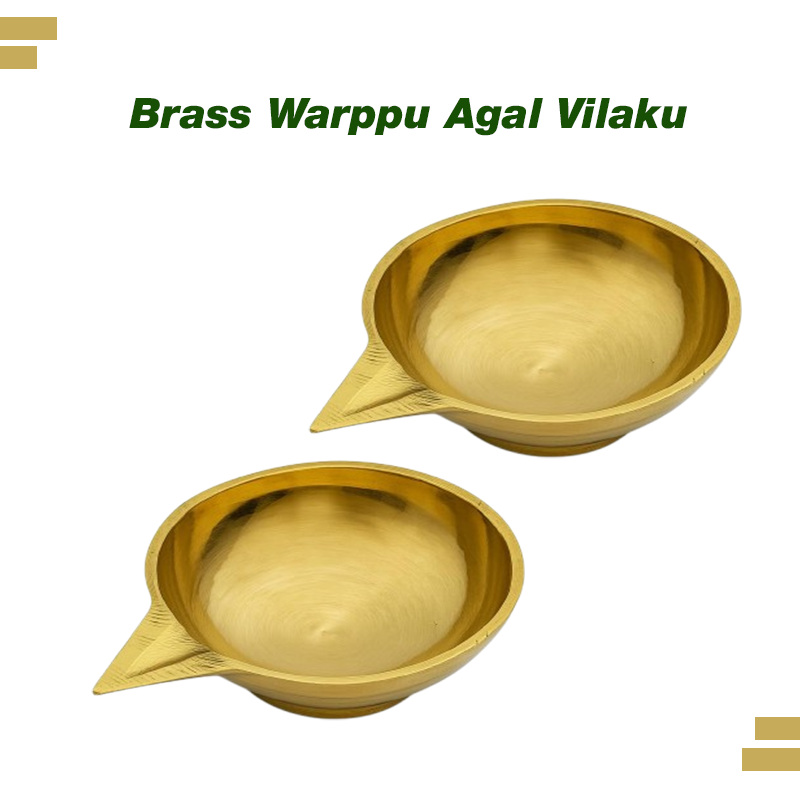 Brass Warppu Agal Vilakku Set of 2