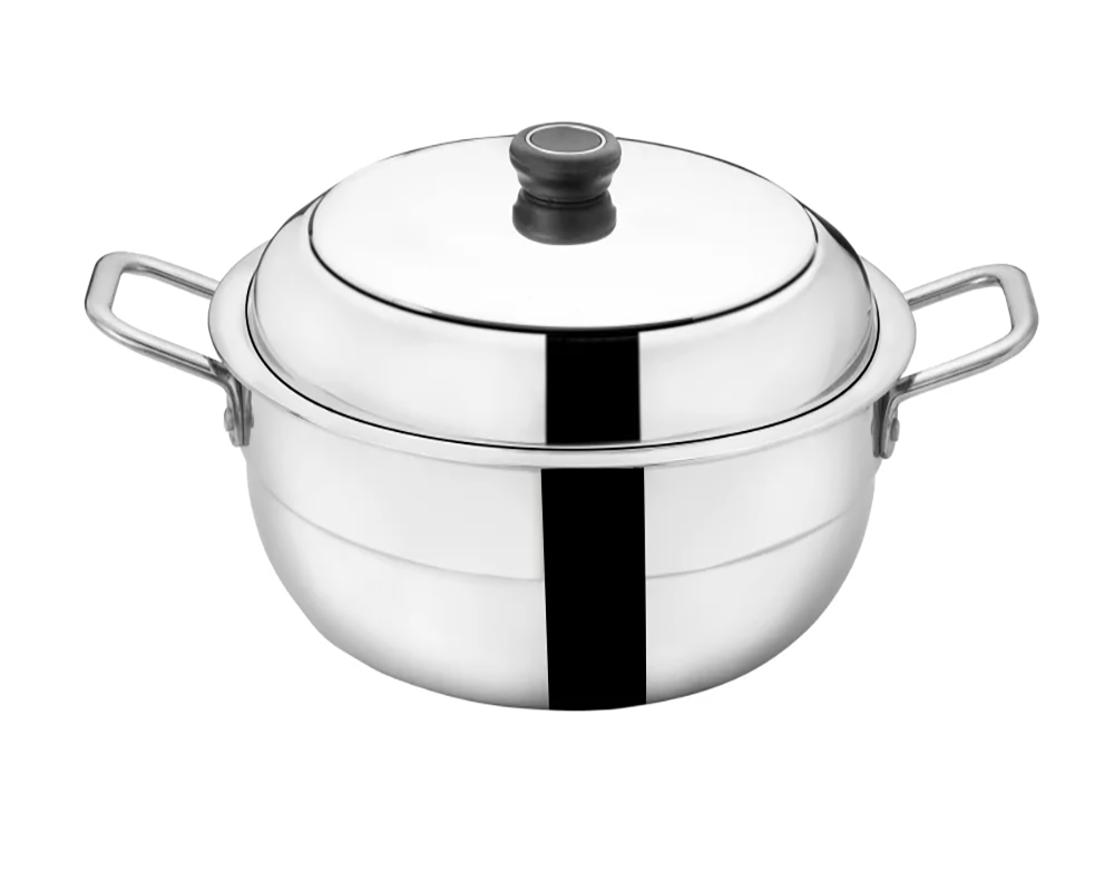 Triply Stainless Steel Multi Kadai - 7 Pcs  | Induction Friendly - Agroshoppy