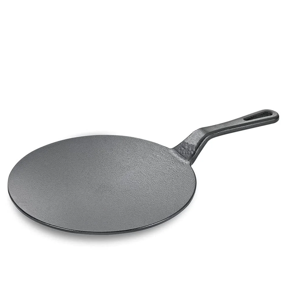 Cast Iron Roti Tawa, 10 Inch Naturally Nonstick - Agroshoppy