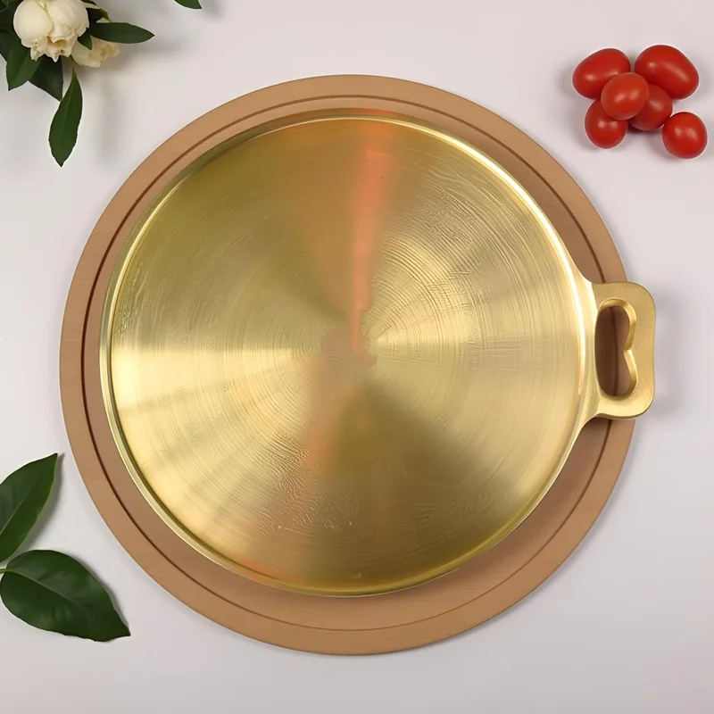 Premium Bronze Dosa Tawa 12 Inch – Handmade Natural Non-Stick Cookware View 2