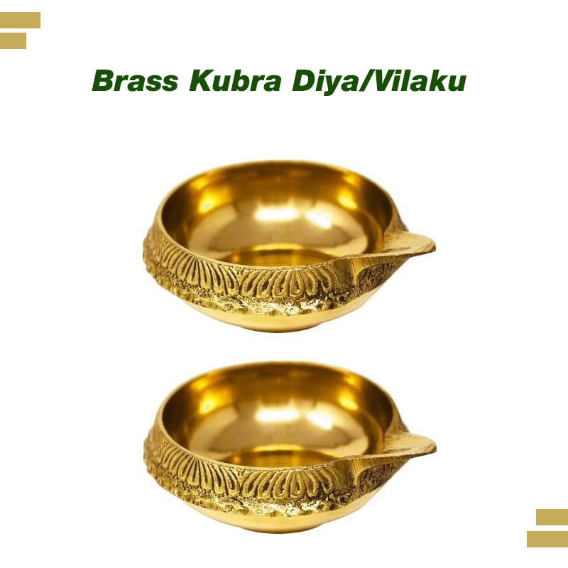 Brass Kuber Vilakku/Diya Set of 2