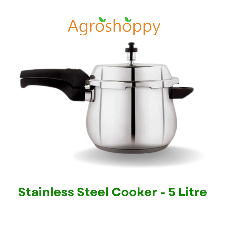 Stainless Steel Handi 5 LTR Cooker and 3LTR SS Handi Cooker - AS001