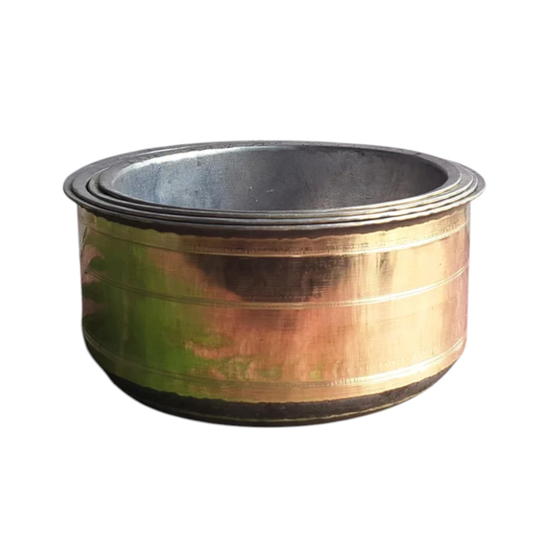 Brass Cooking Pot Set of 5 Pcs (Vatta Adukku)